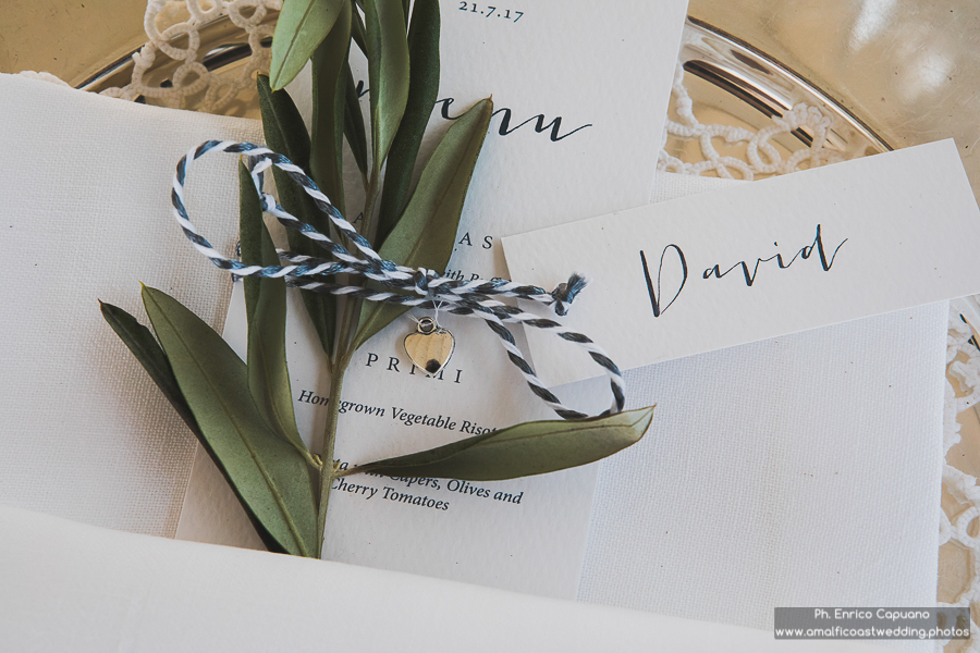 wedding details in ravello